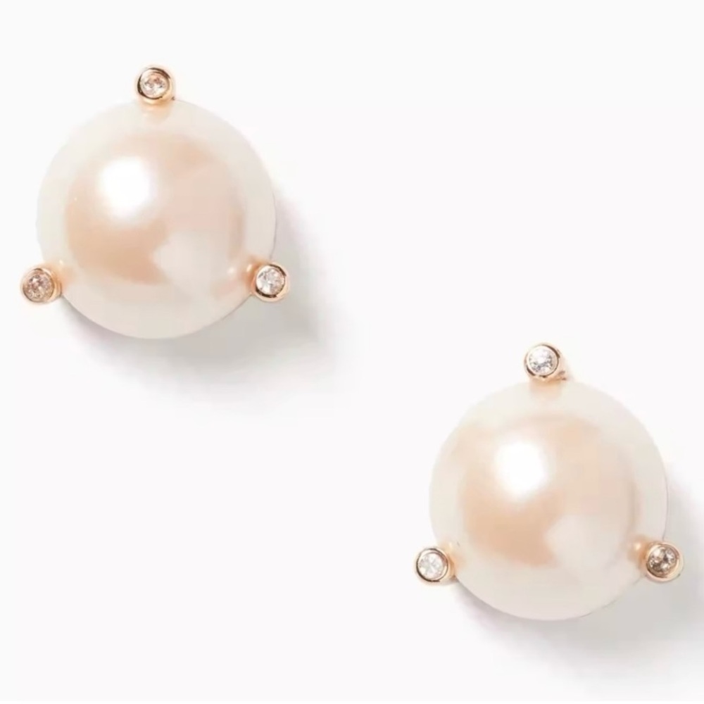 Kate Spade • Rise ans Shine Pearl Earrings with Cubic Zirconia